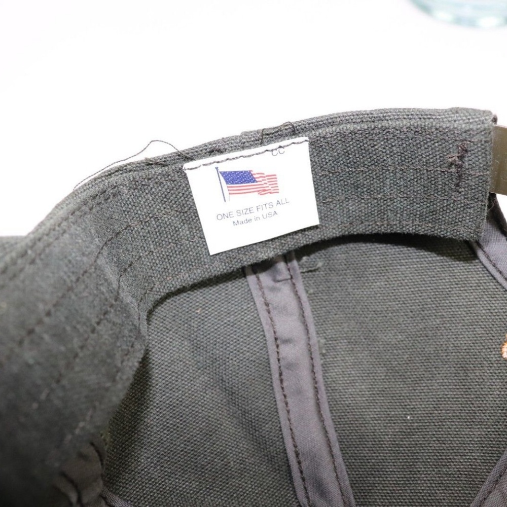 Vintage New Carhartt Spell Out Snapback Hat Green - Picture 6 of 8